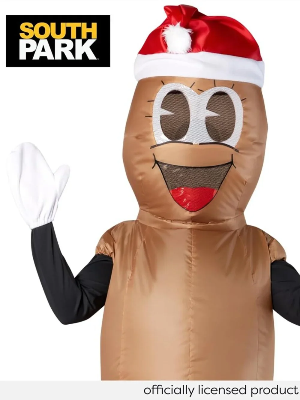 Inflatable Mr. Hankey Costume for Adults | Unisex Brown Holiday Outfit
